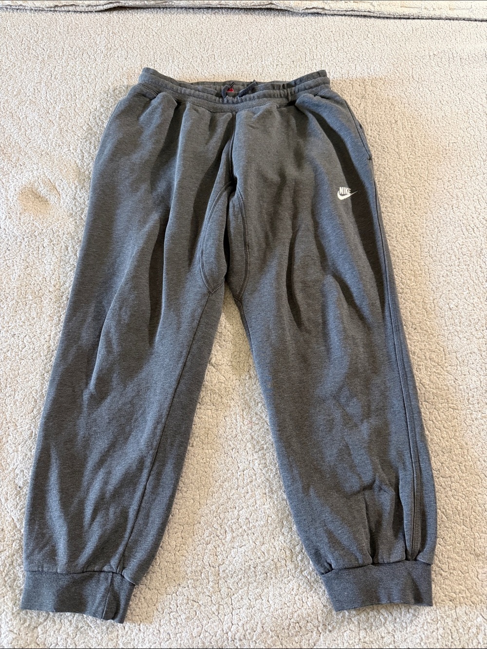 Nike Gray Men's Jogger Sweatpants Large